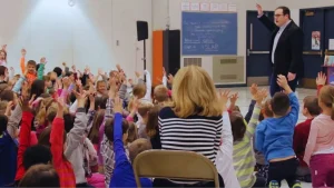 School assembly news headlines