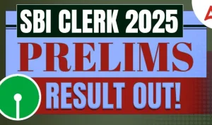sbi clerk prelims result 2025