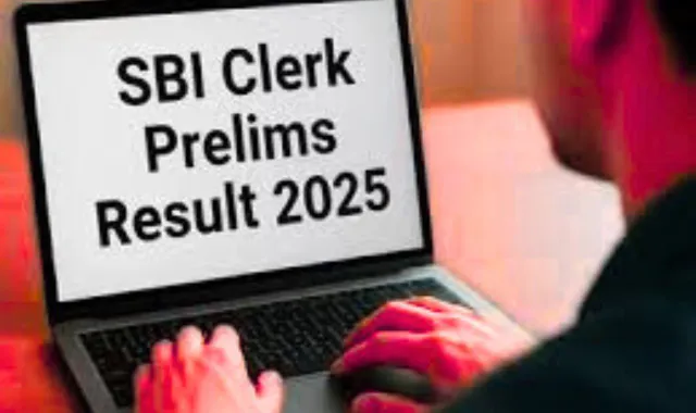 sbi clerk prelims result 2025