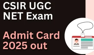 csir net admit card