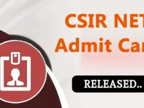 csir net admit card