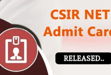 csir net admit card
