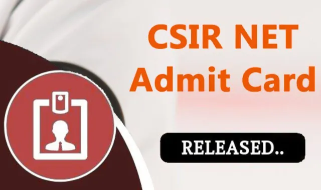csir net admit card